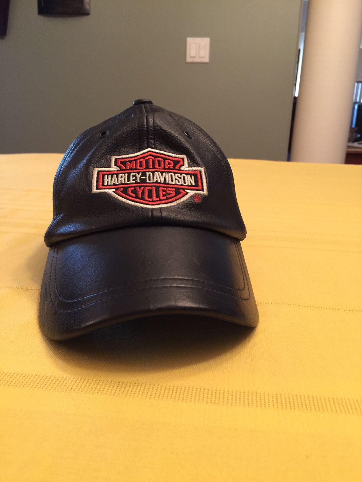 Leather Harley Davidson Cap - Adjustable Size . Sell price: 25