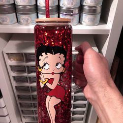 New Glass Betty Boop Cup