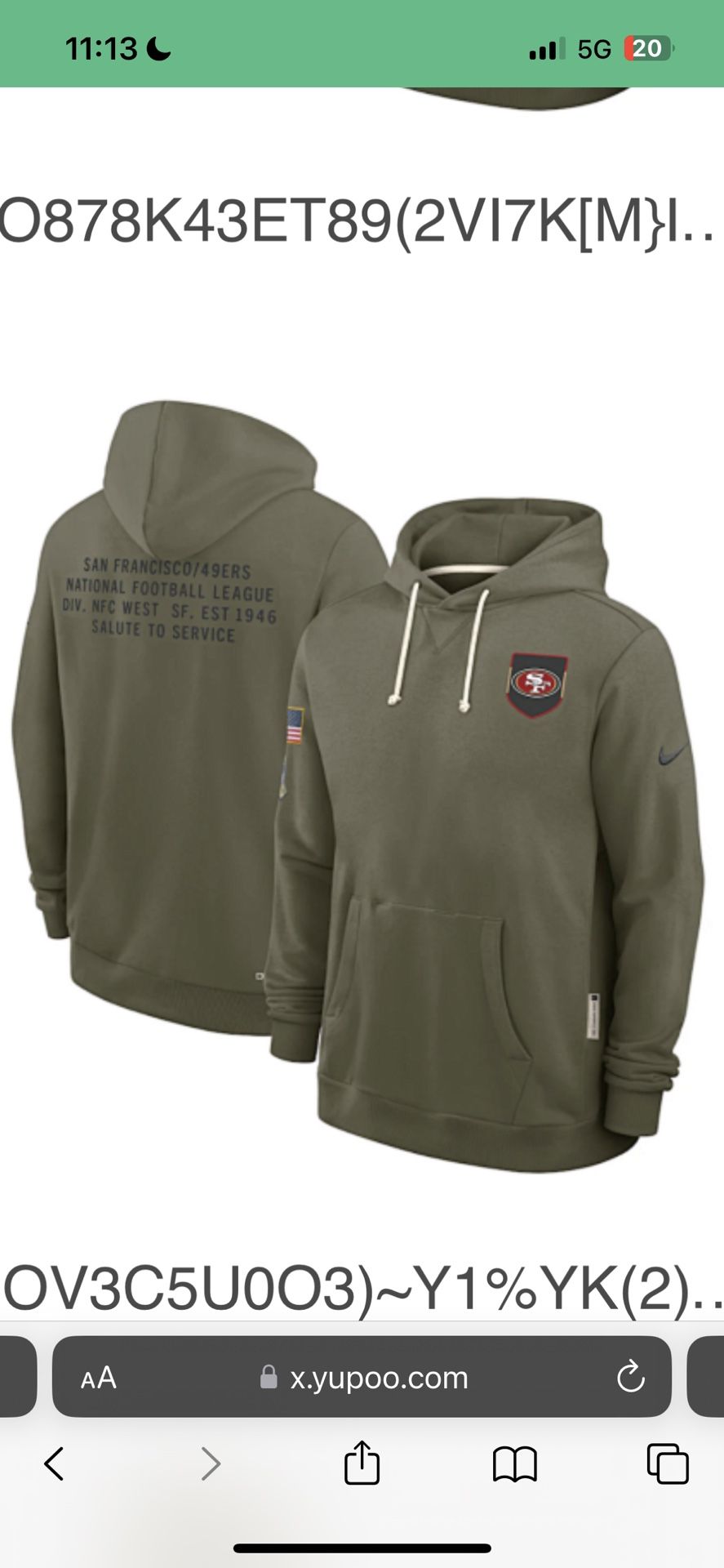 49ersHoodies Salute to Service