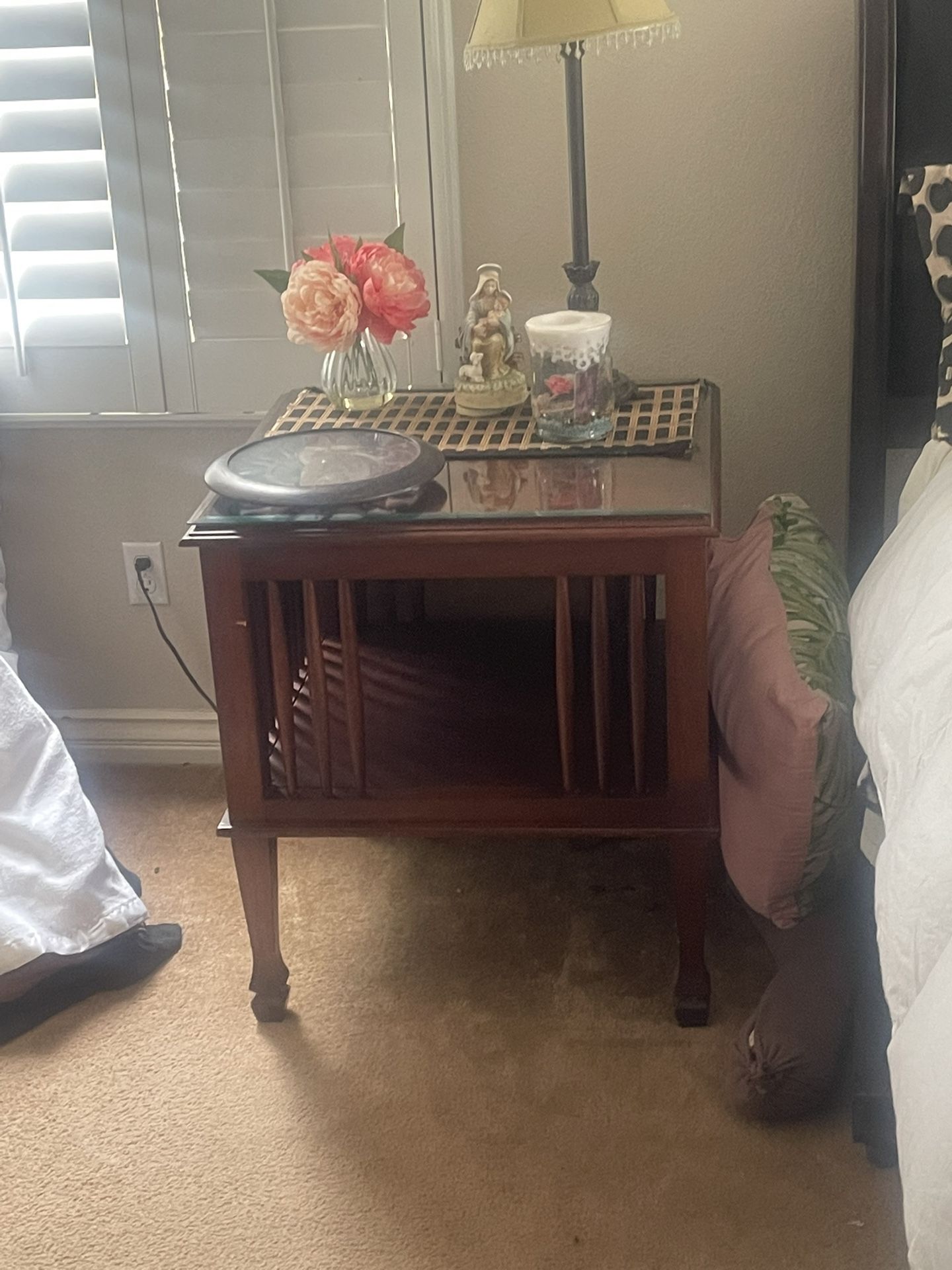 Wooden End Table 