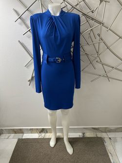 Marciano NWT by Guess royal blue Jenne belted dress