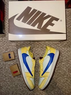Nike Jordan 1 Low Travis Scott Og "Canary" Size 9.5w / 8m (Clean🧼) ❤️‍🔥