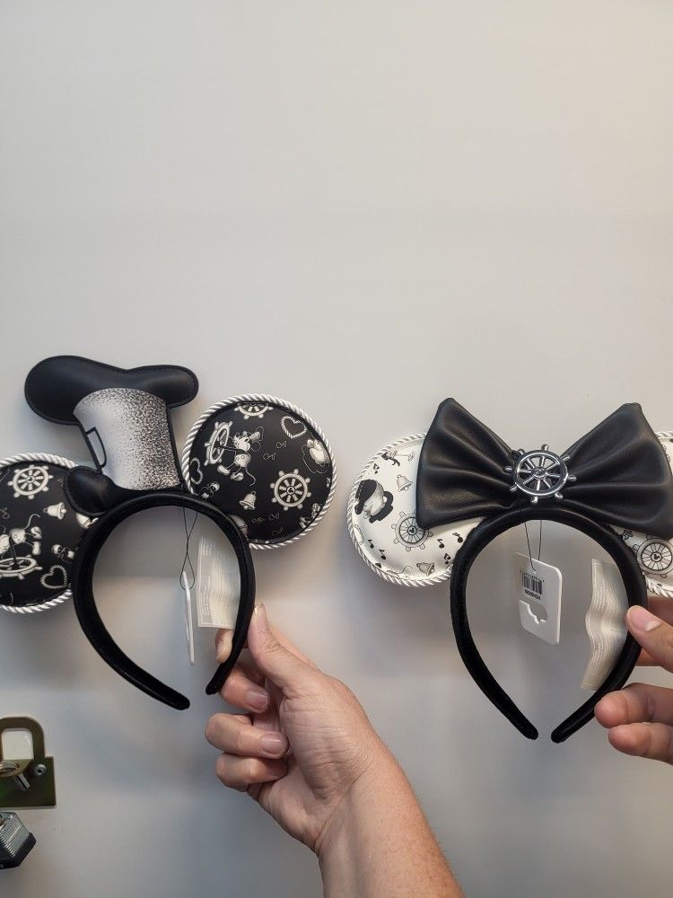 Steamboat Willie Mickey And Minnie Mouse Ears
