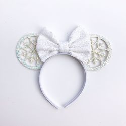 Snowflake Princess Mickey Mouse Ears Headband