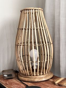 Set of 2 Rattan Lamps