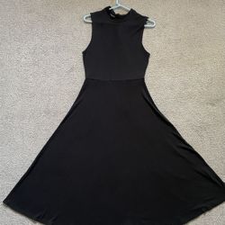 Who What Wear Black Women's Midi Dress Size Small