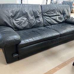 Black Leather Sofa Free 
