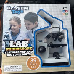 New Dr Stem Toys lab microscope 39 piece kit