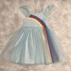 Cat & Jack 2T party rainbow dress for baby girl/toddler
