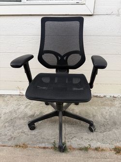 Office Chair - WorkPro® 1000 Series Ergonomic Mesh/Mesh Mid-Back Task Chair, Black/Black, BIFMA Compliant