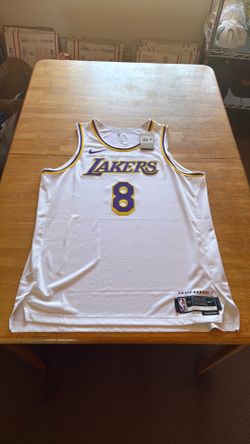 New Nike Kobe Bryant mamba lakers Sunday home white jersey stitched Men’s 52 XL