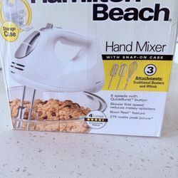 Hamilton Beach Hand Mixer And Beater Set