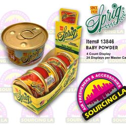 Sprig Canister Air Freshener, Made in the USA Since 1959 - Baby Powder