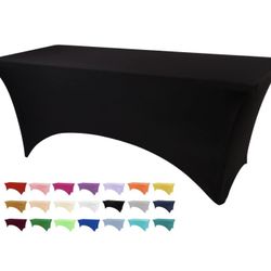 2 Black rectangular Tablecloths 