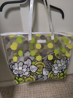 Vera Bradley Clear Floral Tote Bag