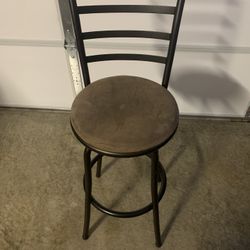 Swiveling Bar Stool…seat 28” H from floor…back 48” H from floor
