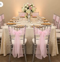 Sashes. - bows organza for chairs