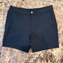 Mens Lululemon ABC Classic-Fit Short 7" Warpstreme Size 34 “Navy Blue”