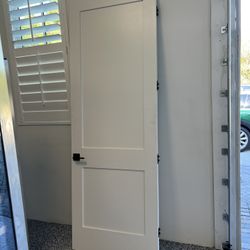 96  Inches X 34 Inches  White Door 