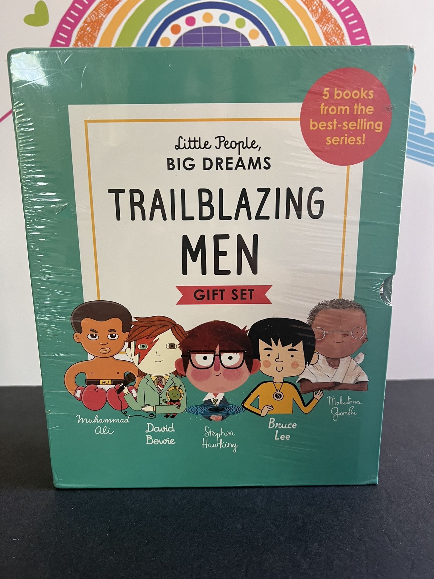 LITTLE PEOPLE BIG DREAMS - TRAILBLAZING MEN GIFT SET - 5 BOOKS IN CASE AND SEALED- 5 BOOKS - 10x8 HARDBACK