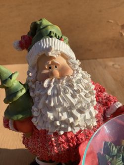 Santa candy holder 6 inches tall