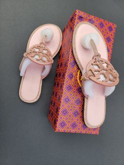 Tory burch pink sandals, 8