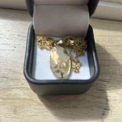 14K Gold Pendant Necklace – $50
