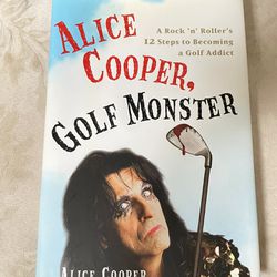 ALICE COOPER GOLF MONSTER HARDCOVER BOOK  