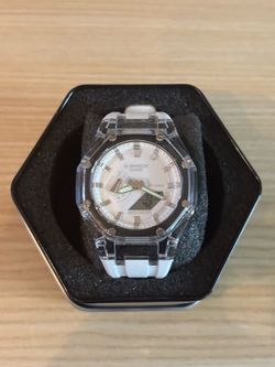 Casio G-Shock GA-2100 Transparent Skeleton - White Dial & Case