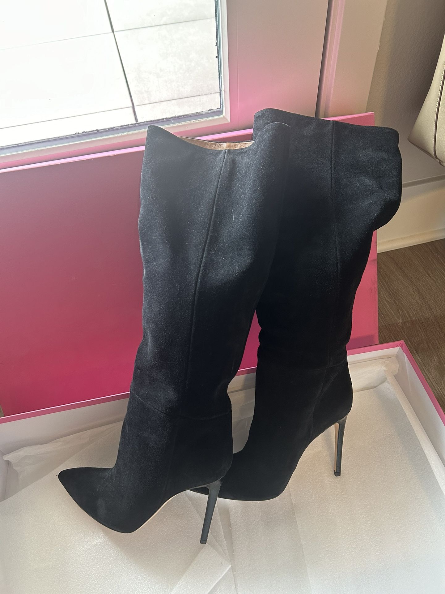 Paris Texas Pointed Toe Knee High Boots