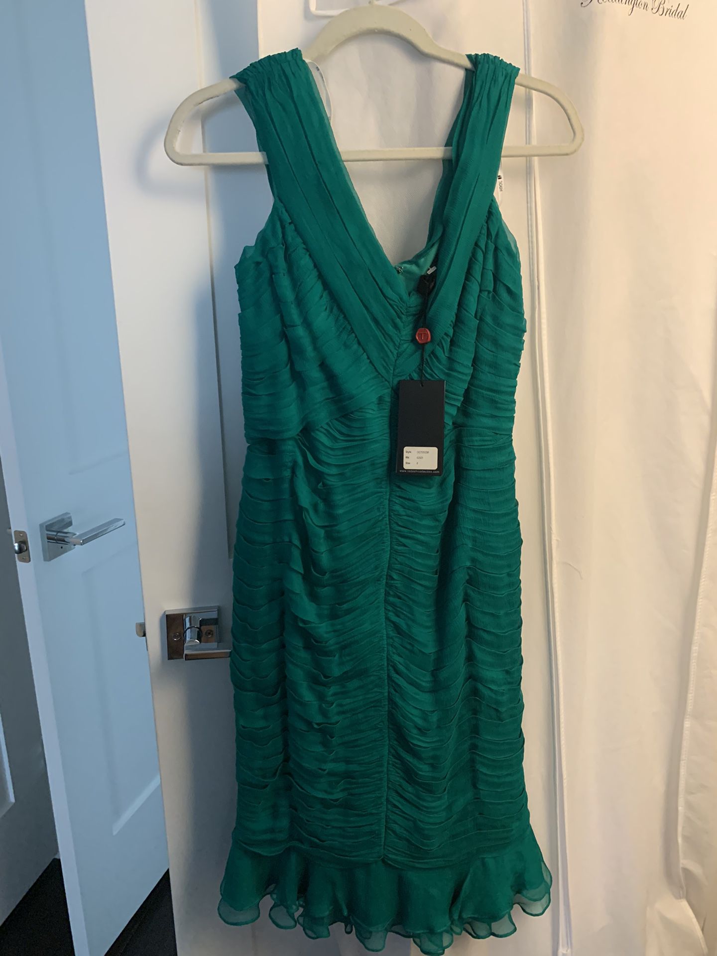 Designer Emerald Green Dress