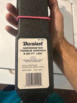 Duralast Micrometer Torque Wrench 5-80 Ft. Lbs.