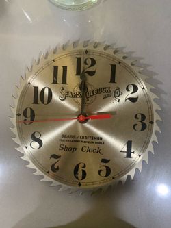 Sears and Roebuck and Co. Buzzsaw Clock