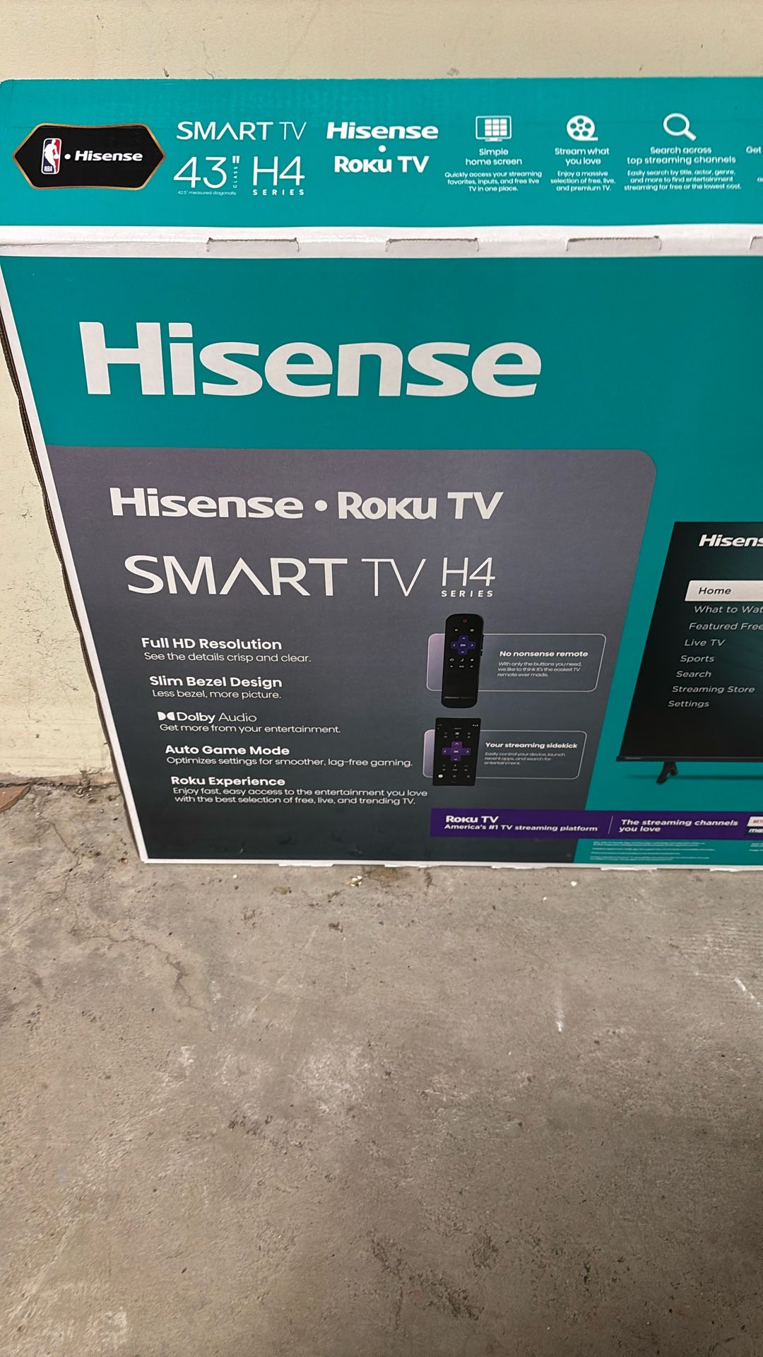Hisense Roku TV/ 43 In W/ Remote