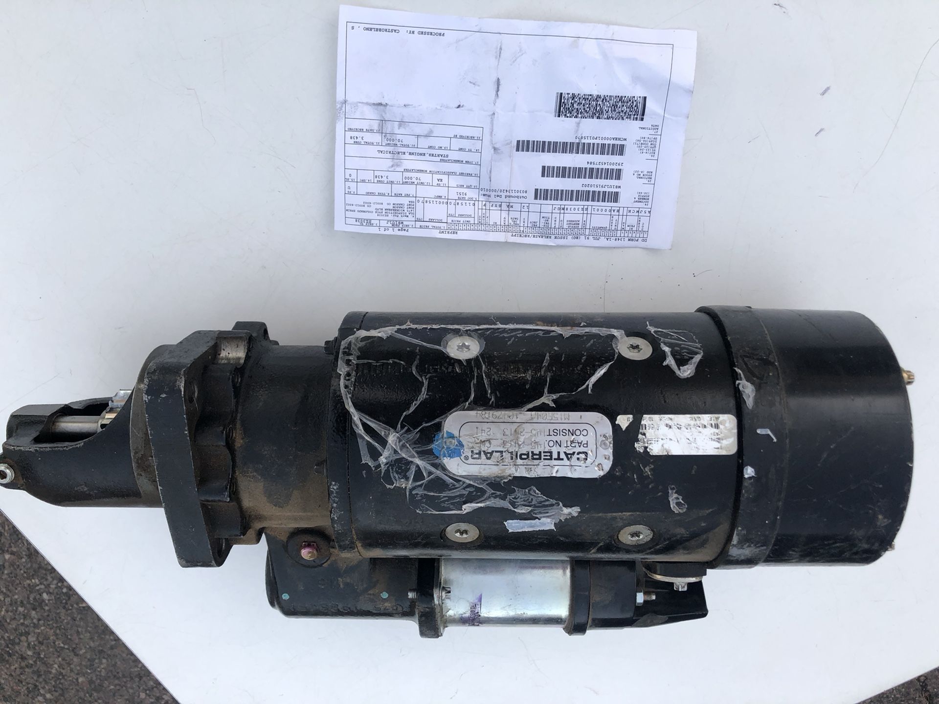 *Caterpillar US Military Army Truck Engine Starter Motor