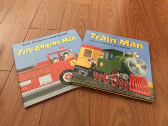 Fire Engine Man/Train Man Hardcover Books