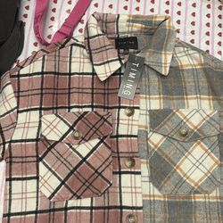 Timing two color flannel size small