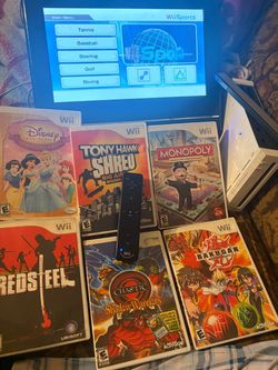 Nintendo Wii Console Bundle with 6 Games
