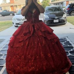 Gorgeous Red Quinceañera Dress