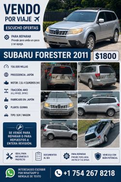 Líquido por viaje SUBARU FORESTER
