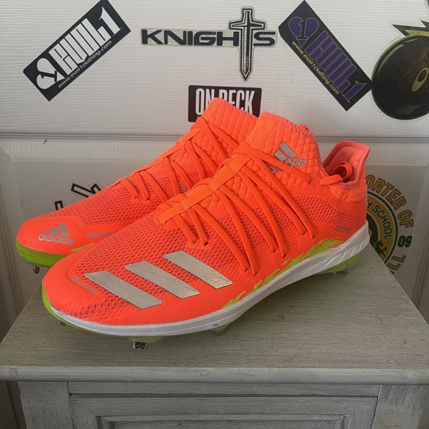 Adidas adiZERO Afterburner 6 Grail Speed Baseball Adidas Adizero Afterburner Baseball Cleats Yellow Mens Size  main image 2