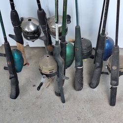 6 Zebco Reels And Poles
