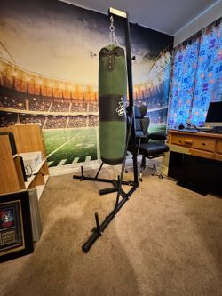 Boxing bag and stand