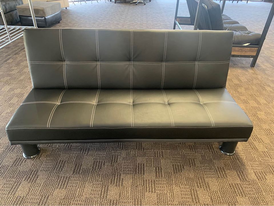 Leather Futon New -- Full Size Bed