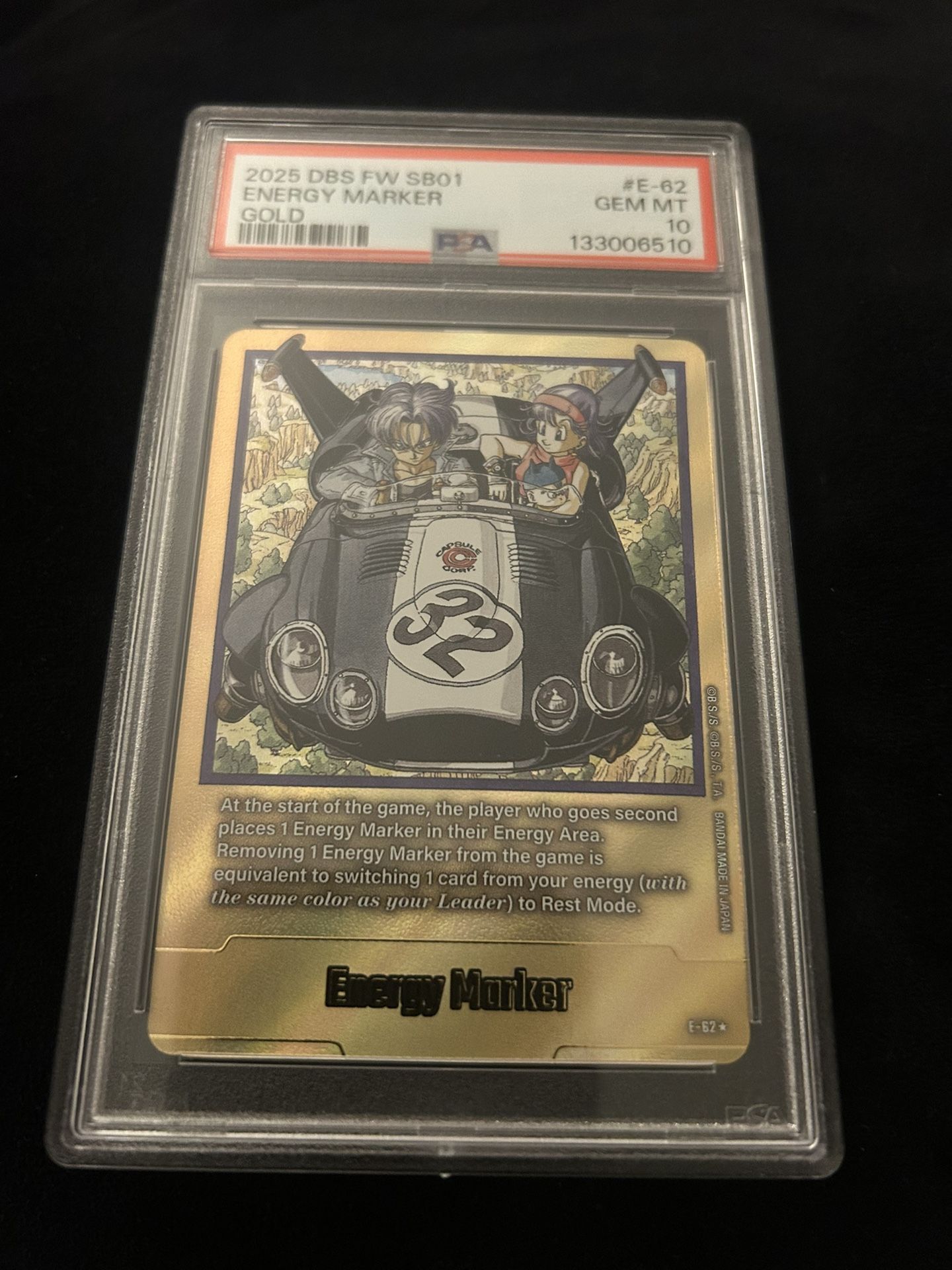 2025 DRAGON BALL SUPER CARD GAME FUSION WORLD MANGA BOOSTER 01 | GOLDENERGY MARKER E-62