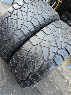2 used tires Lt295 70r17 nitto ridgerappler $120.00