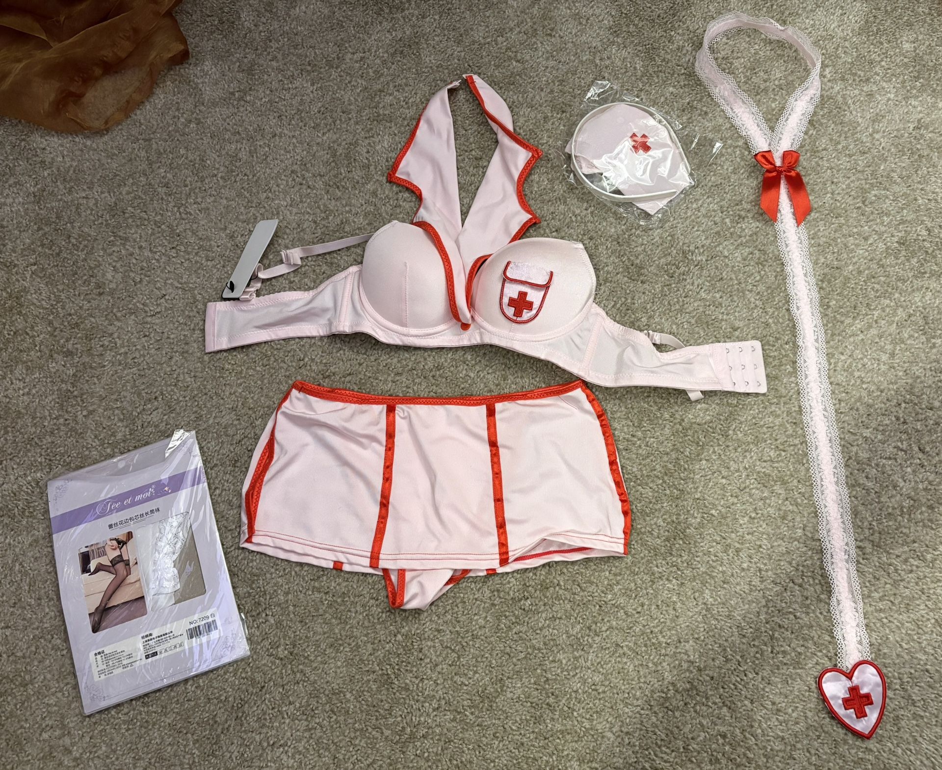 Naughty Nurse And Bunny Lingerie Costumes Halloween