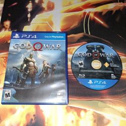 PS4 GOD OF WAR...VG CONDITION WITH NO SCRATCHES...ADULT OWNED AND KEPT IN A SMOKE FREE HOME...$15 FIRM...