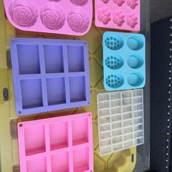 Lot Of 6 Silicone Molds