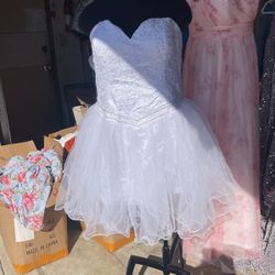 Vestido Corto De Novia Talla 20